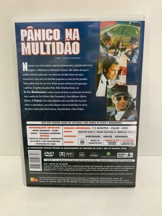 DVD Pânico na Multidão - Edição Especial - Foto 2
