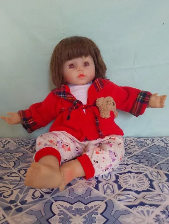 Boneca Antiga Usada Realista - Foto 2