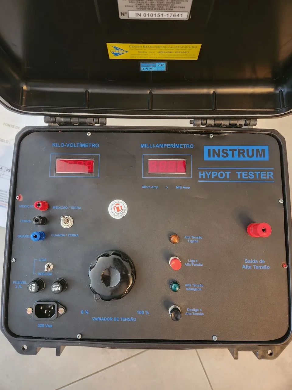 Hipot Instrutemp HY 5KV - CA - 10 mA
