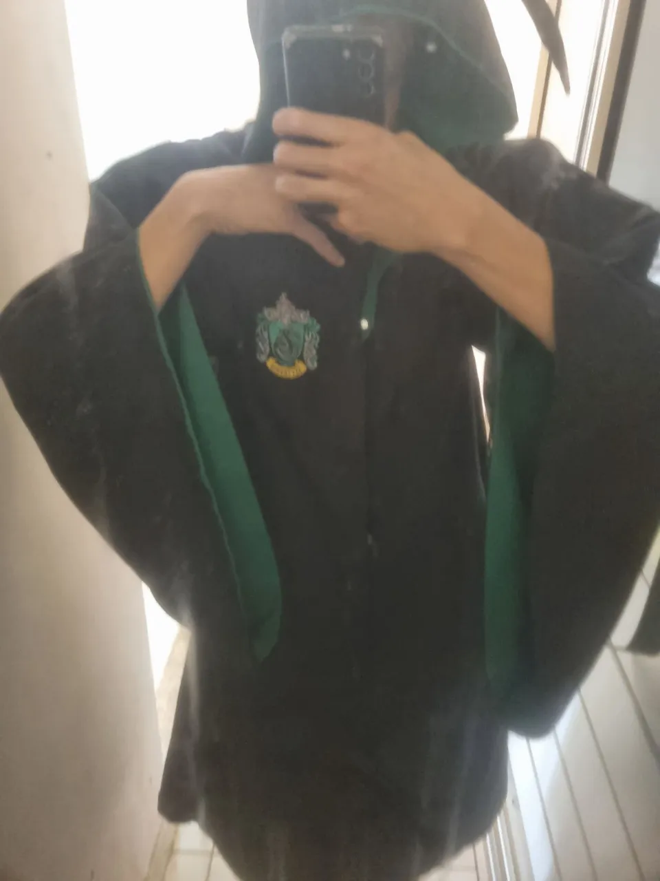 Piticas Casaco Hogwarts - Verde e Preto - Tamanho P