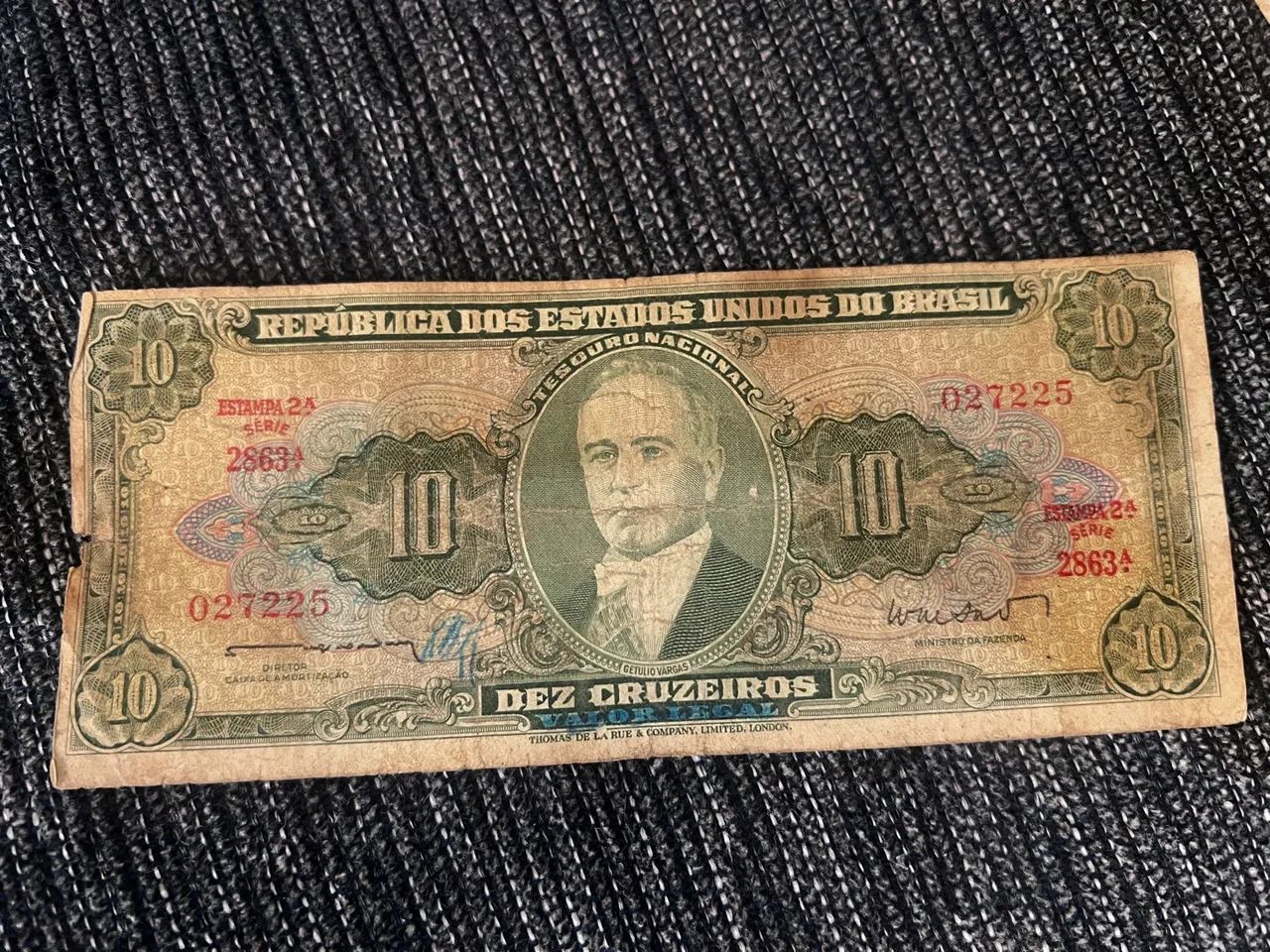 Nota de 10 Cruzeiros do Brasil - 1950
