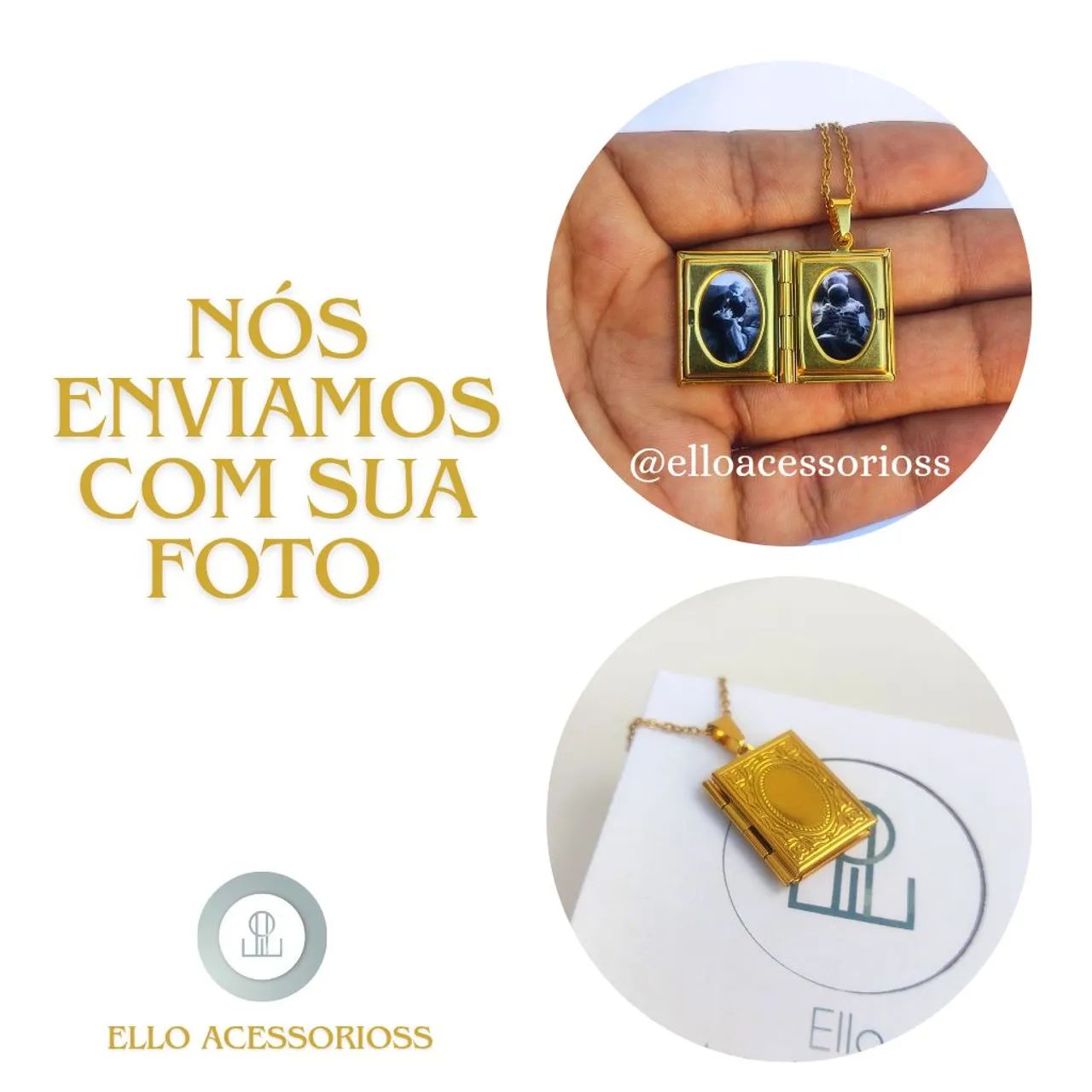 Colar com Pingente de Livro - Banhado a Ouro - Foto 5