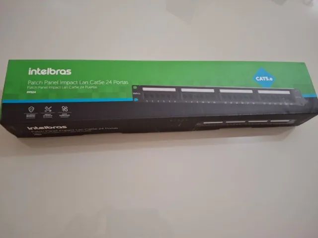 Patch Panel Impact Lan Cat5e 24 Portas