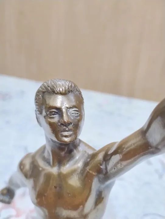 Estátua antiga de bronze - Foto 3
