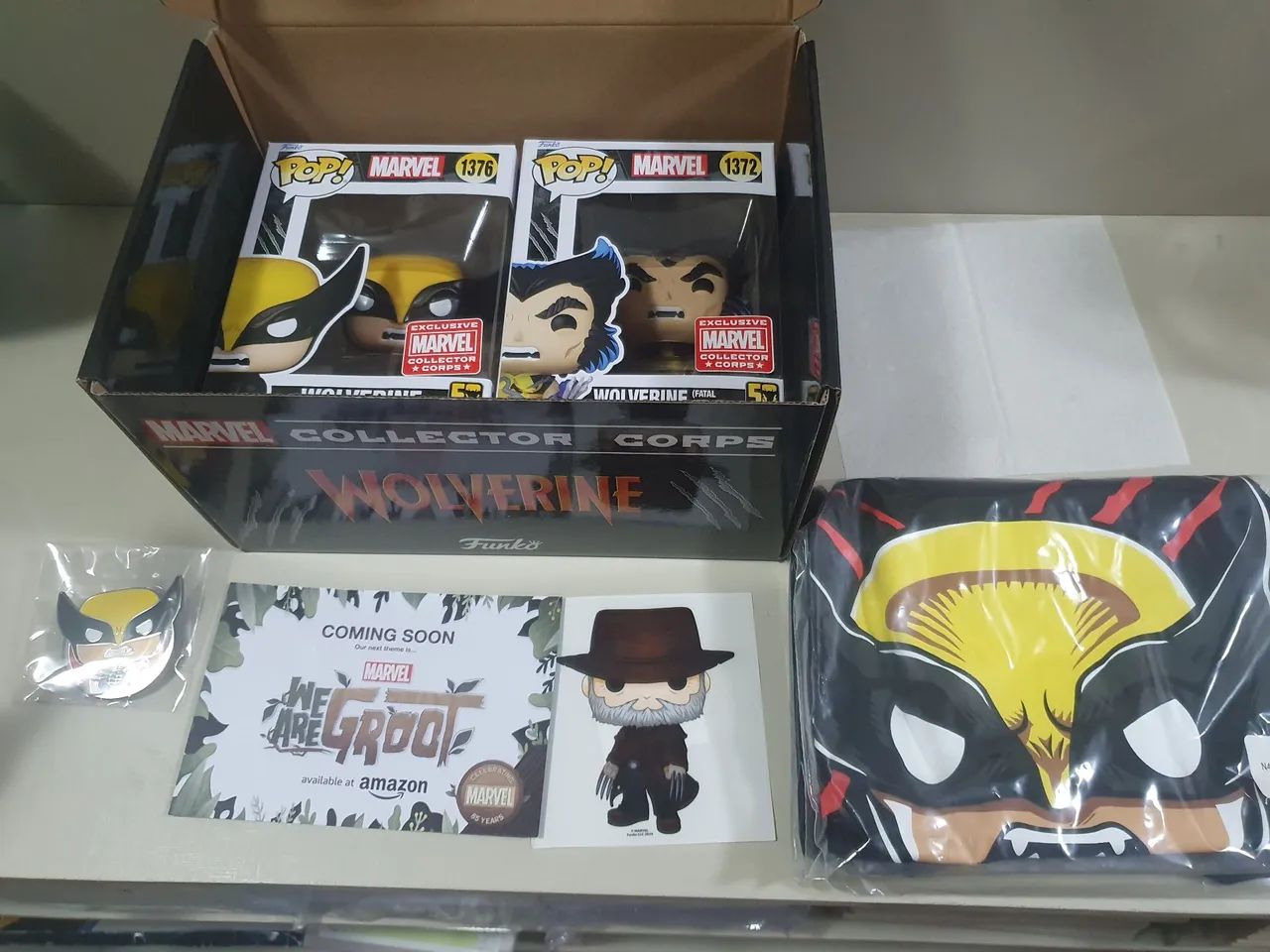 Funko pop caixa Colecionador Marvel Wolverine 50 Anos - Foto 2