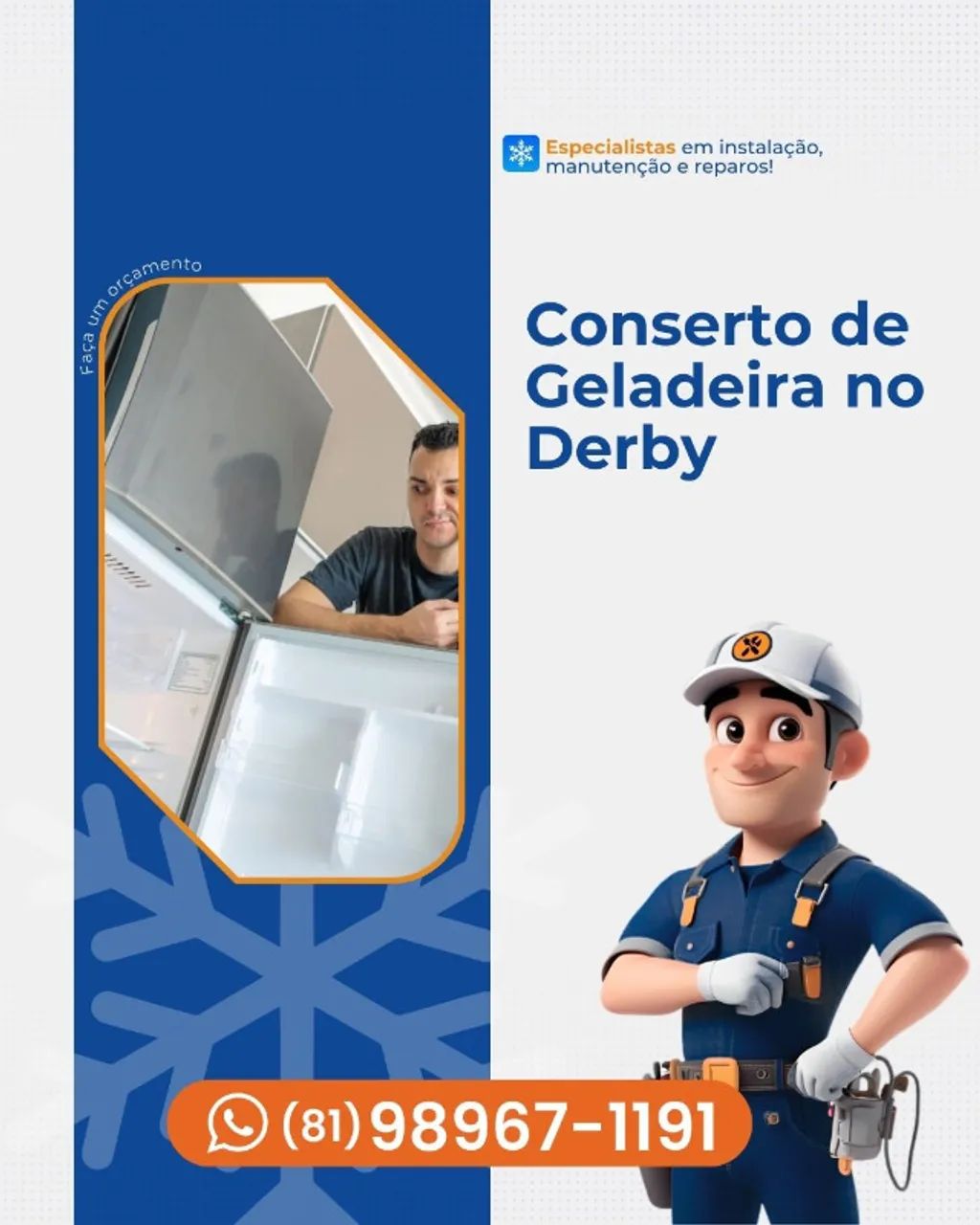 Conserto de Geladeira no Derby - Atendimento 24 Horas