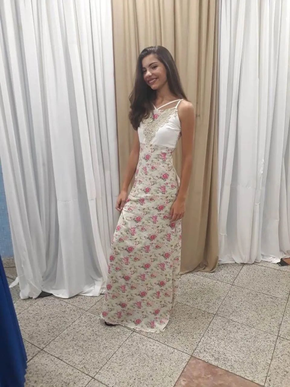 Vestido de festa florido