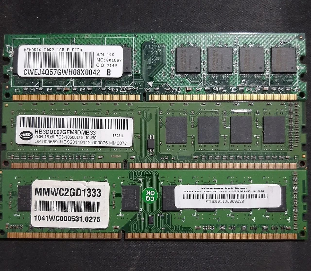 Memória DDR3 2GB - Desktop