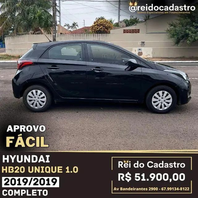 HB 20 Unique 1.0 2019/2019 - Completo- R$ 51.900,00 - Aprovo Fácil - Rei do Cadastro - Foto 4