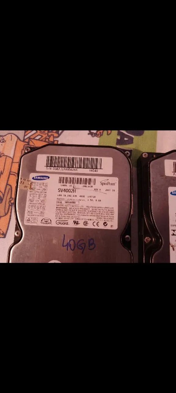 HDs Samsung 40 e 80 GB  - Foto 5