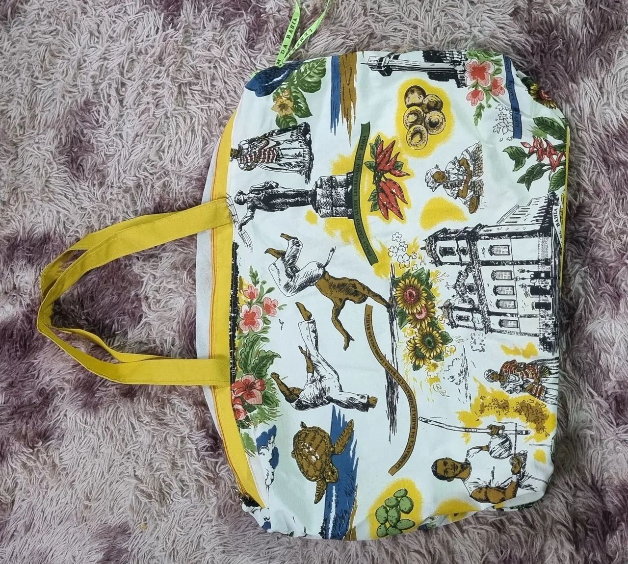 Bolsa maxi em tecido lembrança - Foto 4