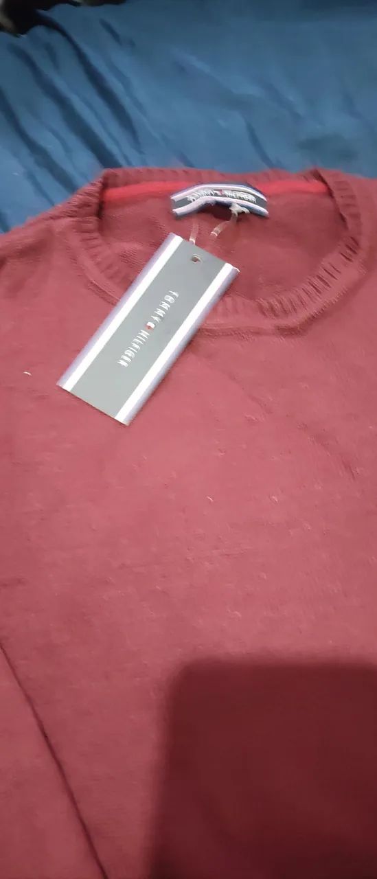 Sueter masculino importado vermelho  - Foto 2