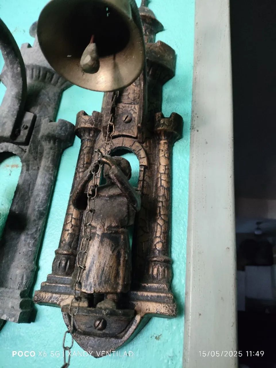 Sino de parede em bronze - Foto 3