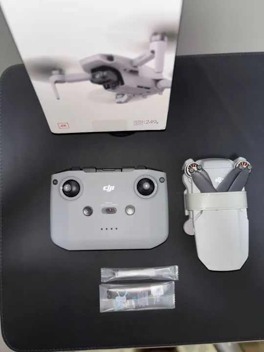 Drone DJI Mini 4K com pouco tempo de uso + Bolsa e prendedor de Hélices - Foto 5
