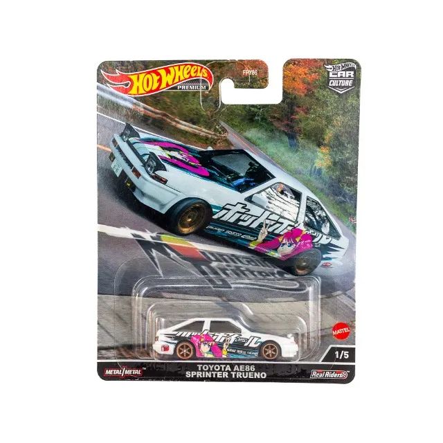 HOT WHEELS PREMIUM REAL RIDERS -TOYOTA AE86 SPRINTER TRUENO