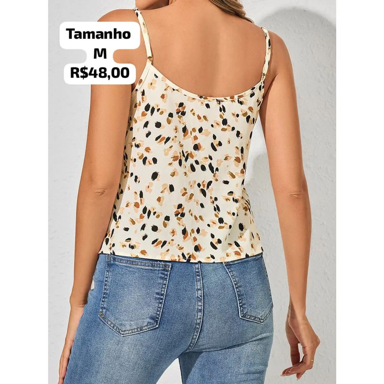 Blusa Feminina Estampada - Tamanho M - Foto 2