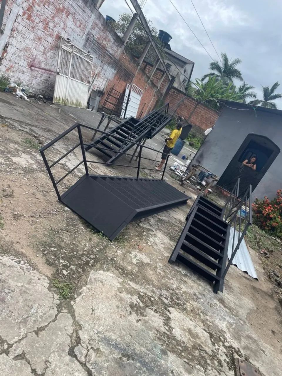 Escada reta ferro 64842066873730123