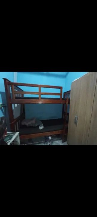 Cama Beliche de Madeira Maciça