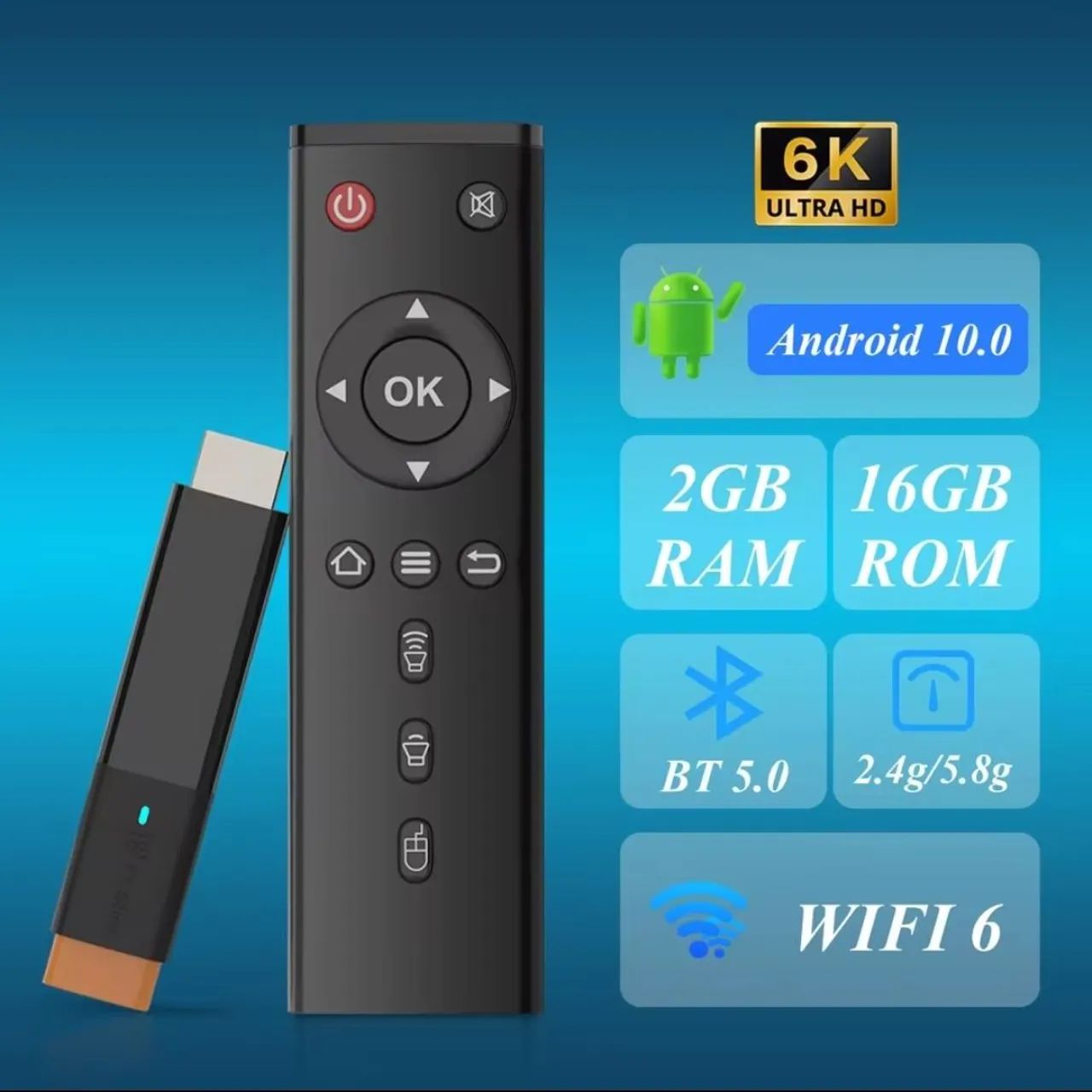 Vendi Stick TV/TV box, na Caixa Novo