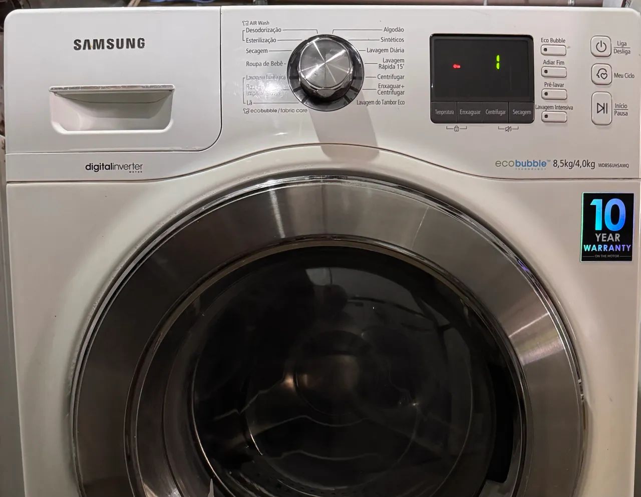 Lava e seca usada funcionando normalmente 