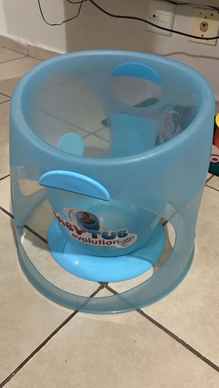 Ofuro pra bebê azul