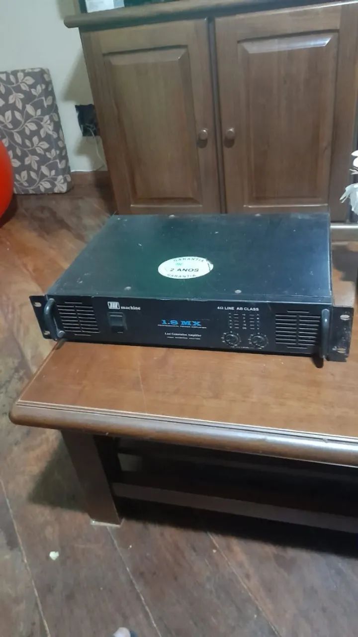 Potencia Maschine, interface de audio e MultCabos de entrada e