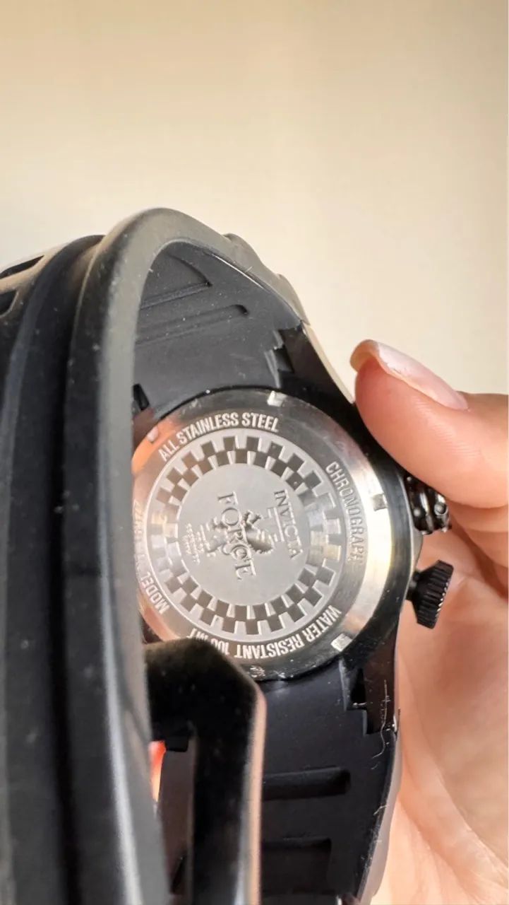 Relógio Invicta Chronograph Preto e Dourado - Foto 4