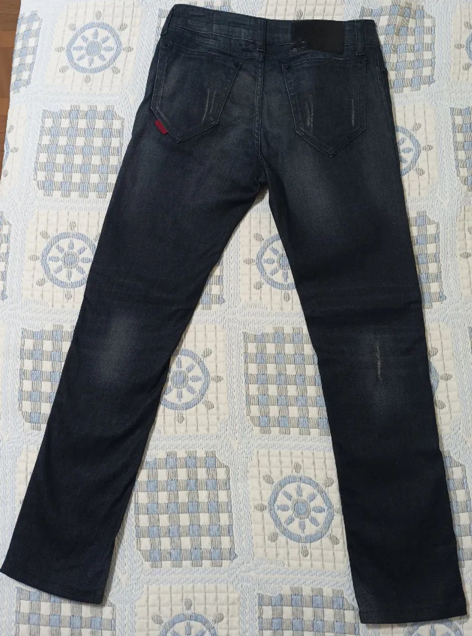 Calça Jeans Slim Raw Elastic Ellus - Nova Original - Desapego - Foto 5