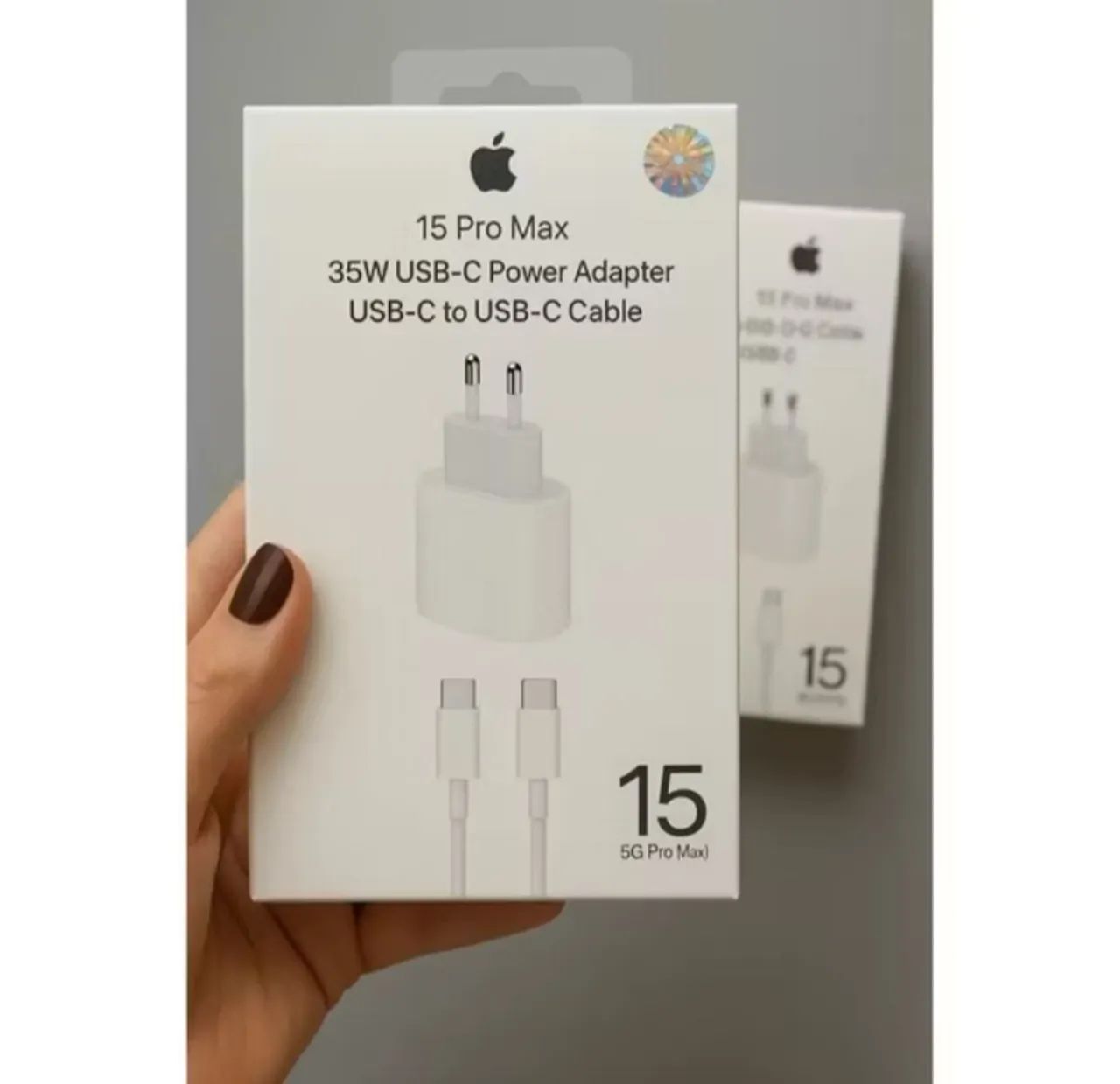 Carregador iPhone 15 turbo original 