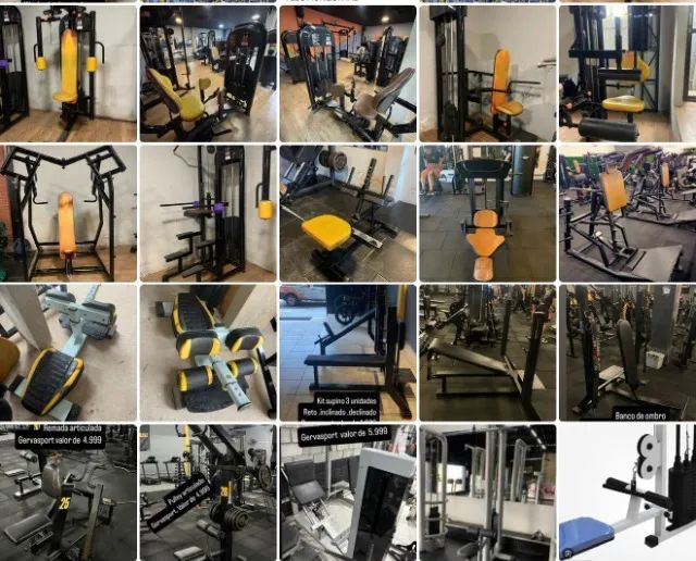 Lote de Máquinas de Academia