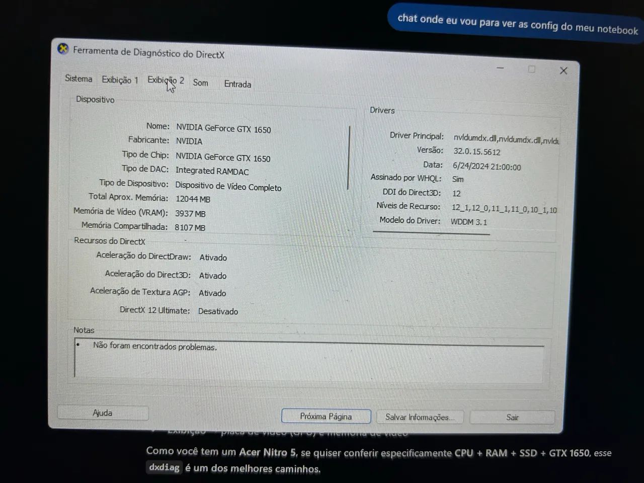 Notebook Acer nitro 5  - Foto 3