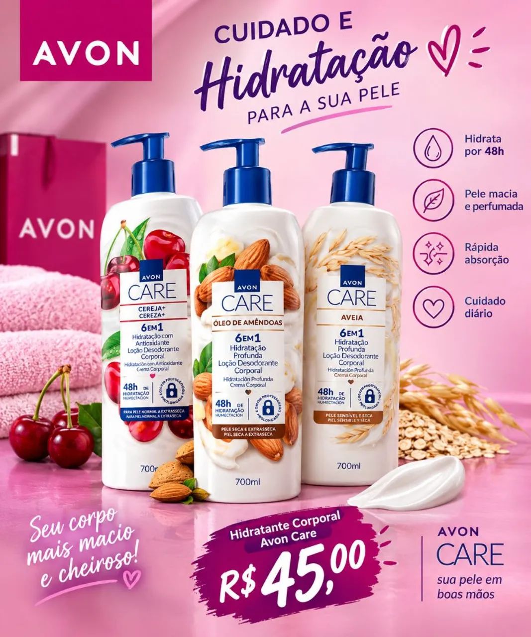 Hidratante Avon care