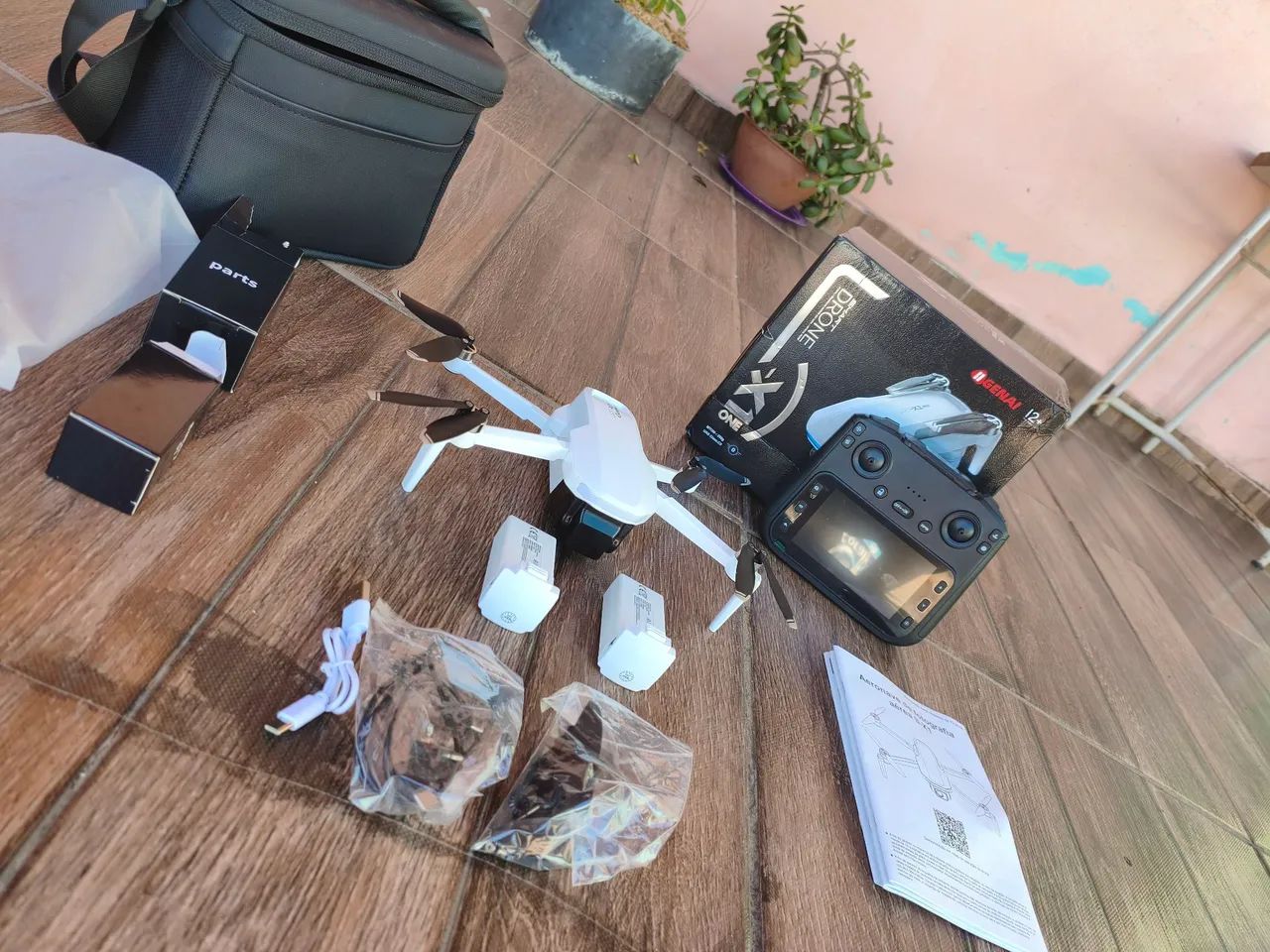 Drone Genai Smart X1 One - 2 baterias + Controle com Tela - Foto 3