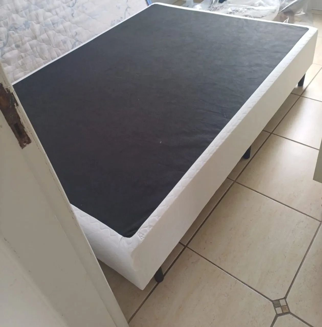 Base Cama Box Casal Gazin 27x138x188cm - Diamond Blue