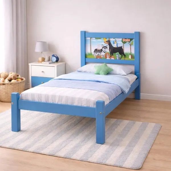 Cama infantil de madeira maciça