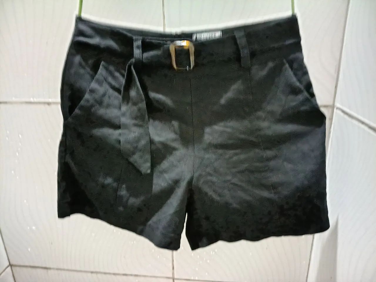 Short Gaby Pink Preto Feminino M  - Foto 3