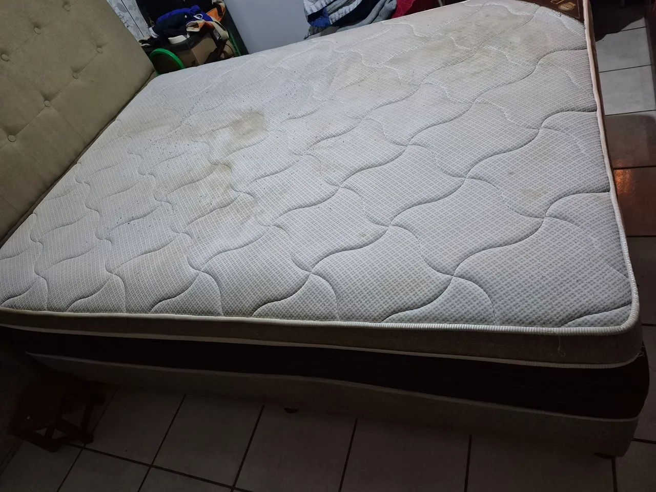 Vendo cama box conjugada em bom estado - Foto 4