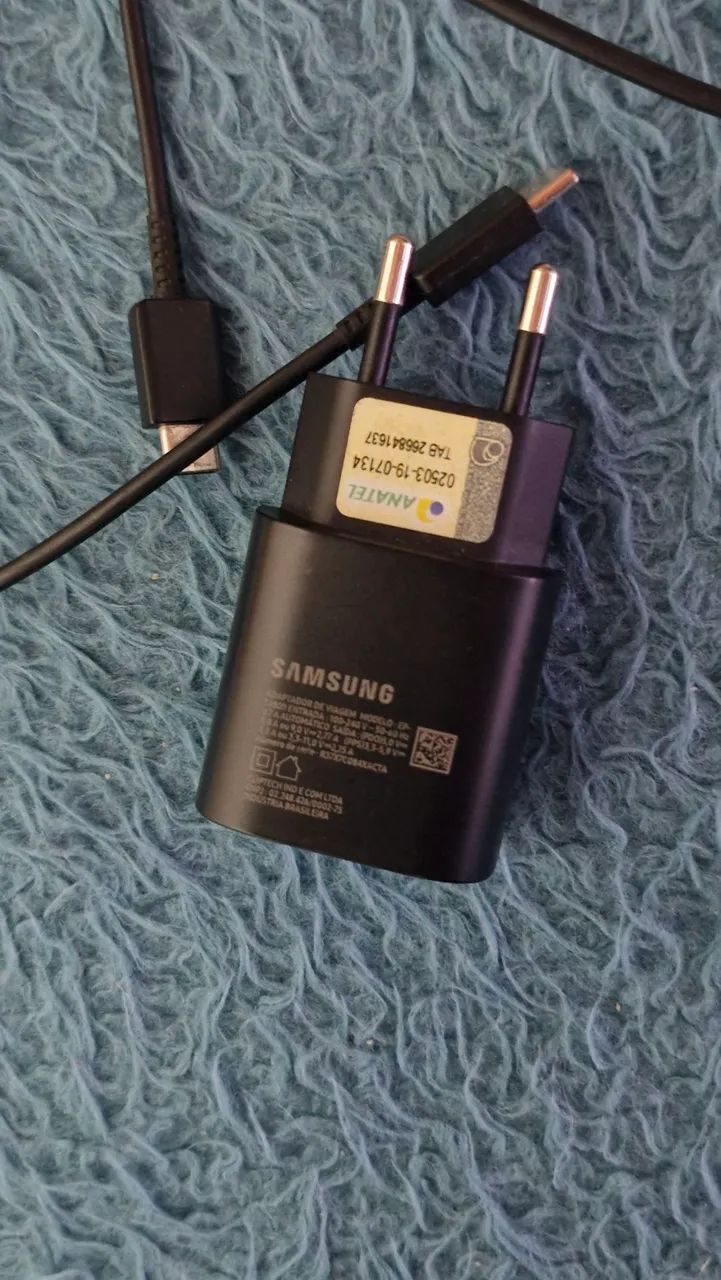 Carregador turbo original Samsung 45w.