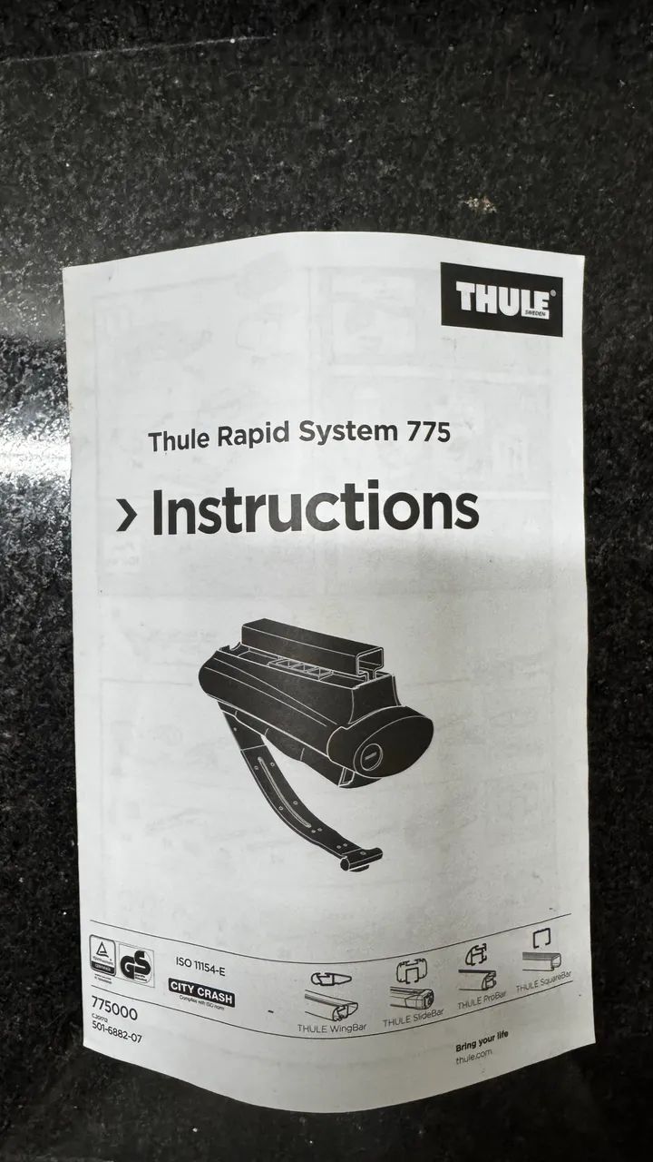Barras horizontais Thule Rapid System 775 - Foto 3