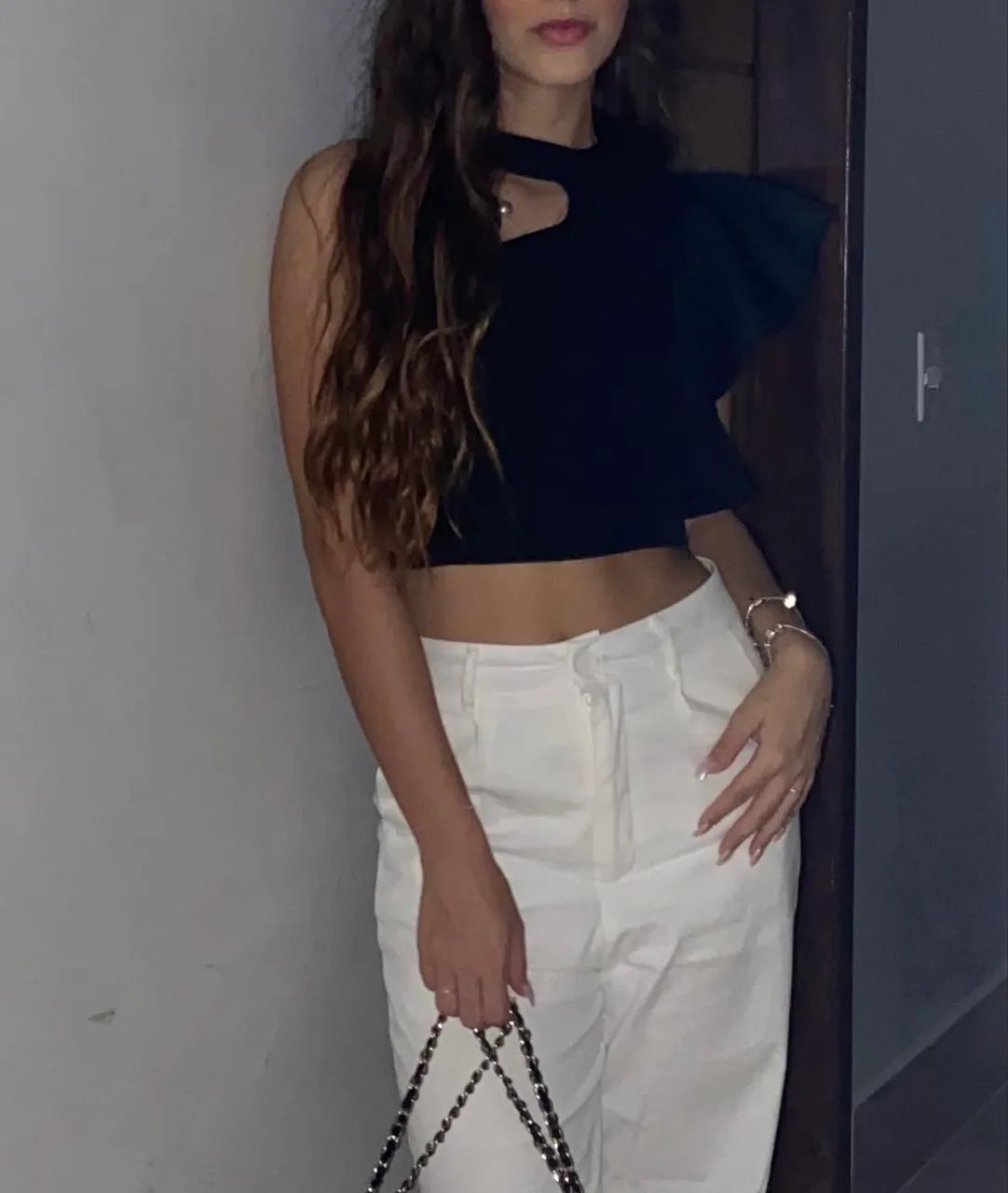cropped Duda Nery cor preta  - Foto 3