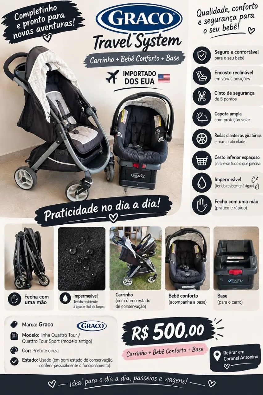 Carrinho de bebe Graco