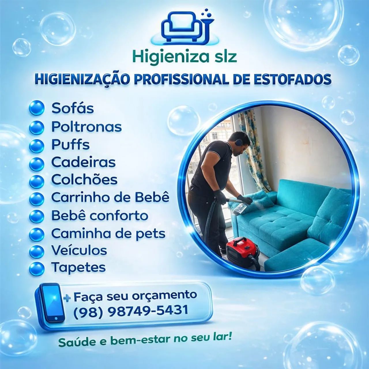 Higienização de Estofados Slz