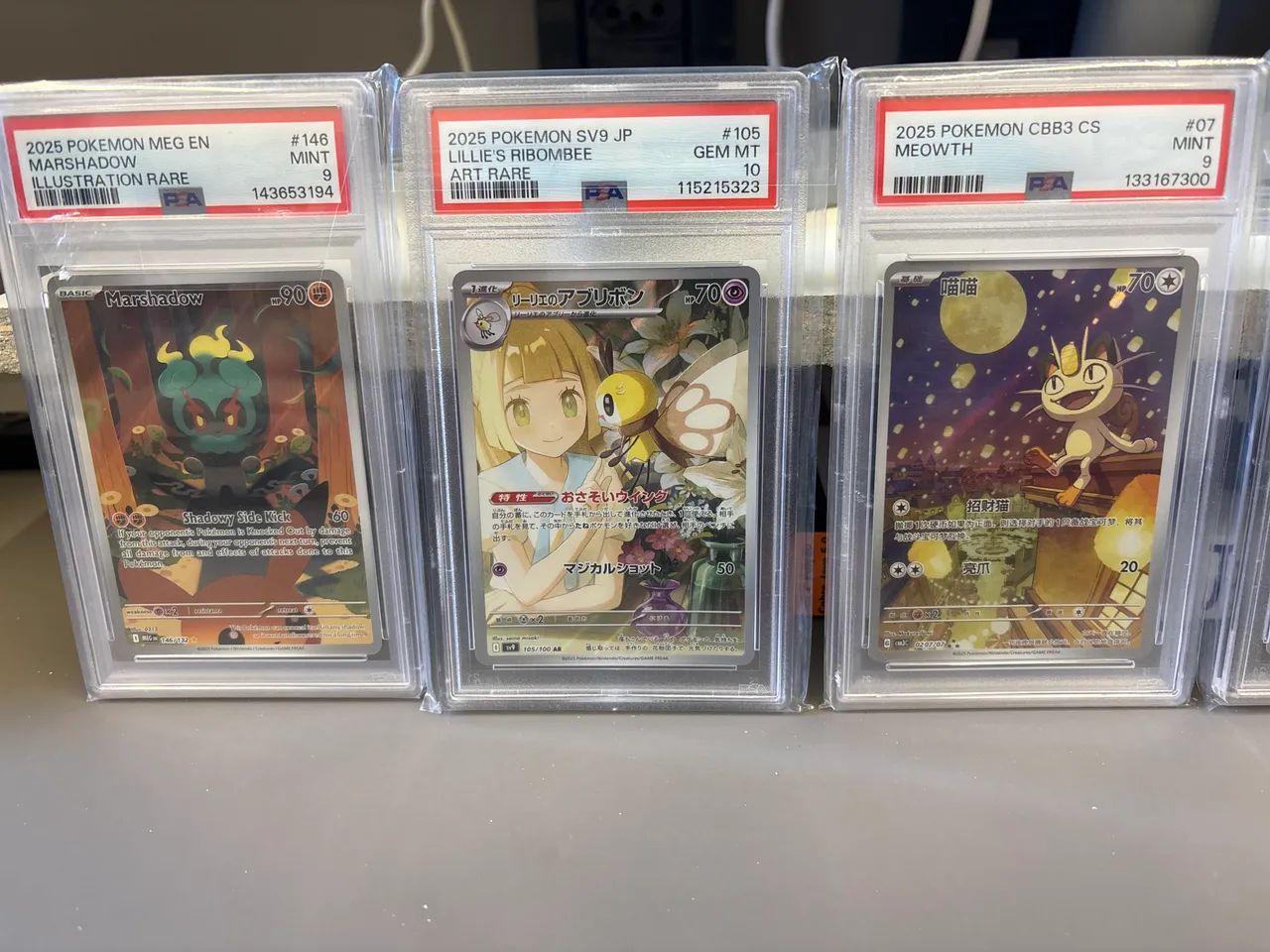 Cartas graduadas pokemon PSA