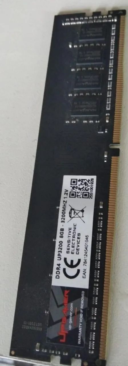 Memória RAM 8gb 3200MHz Desktop DDR4
