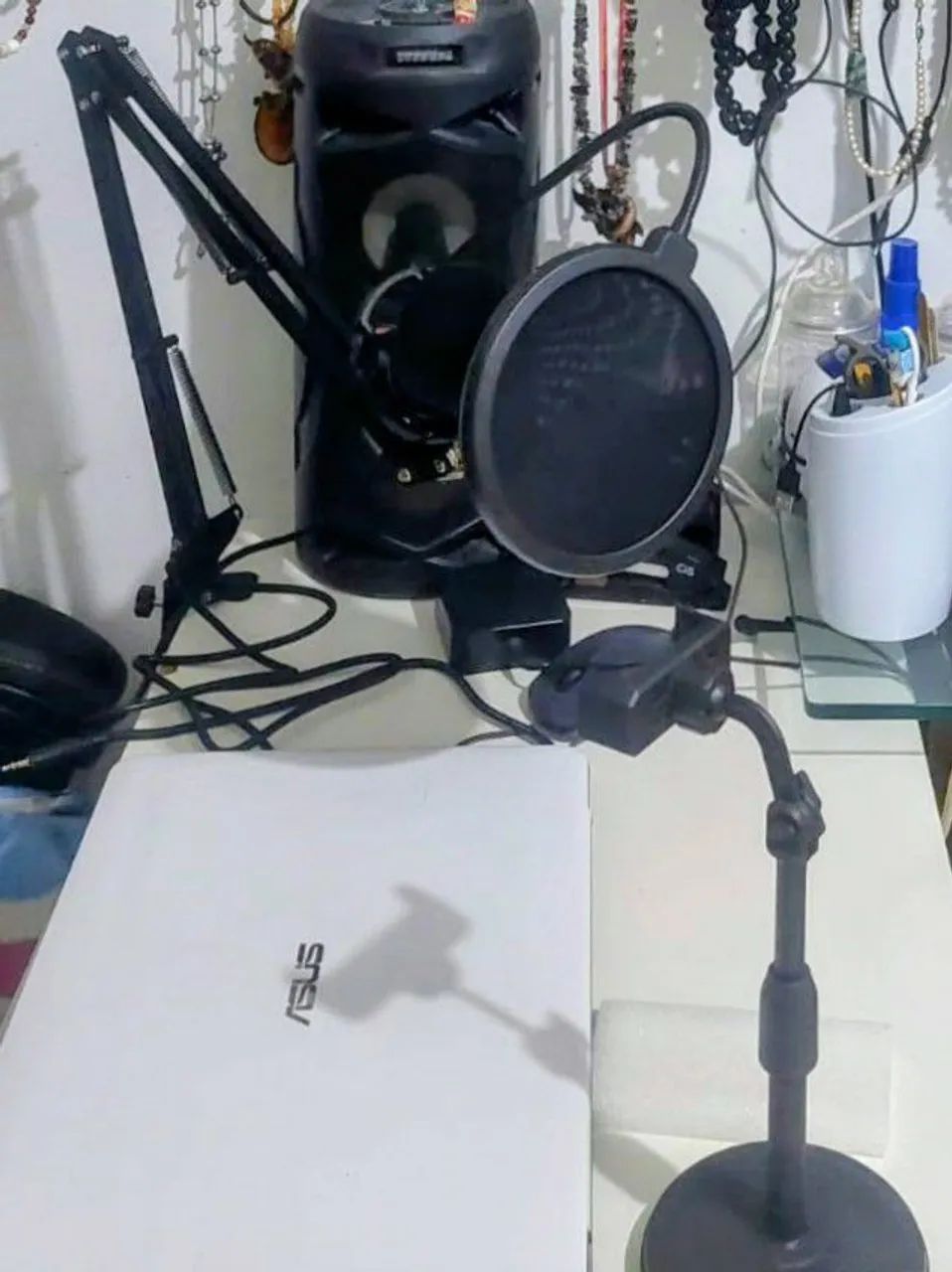 Microfone completo com condensador 