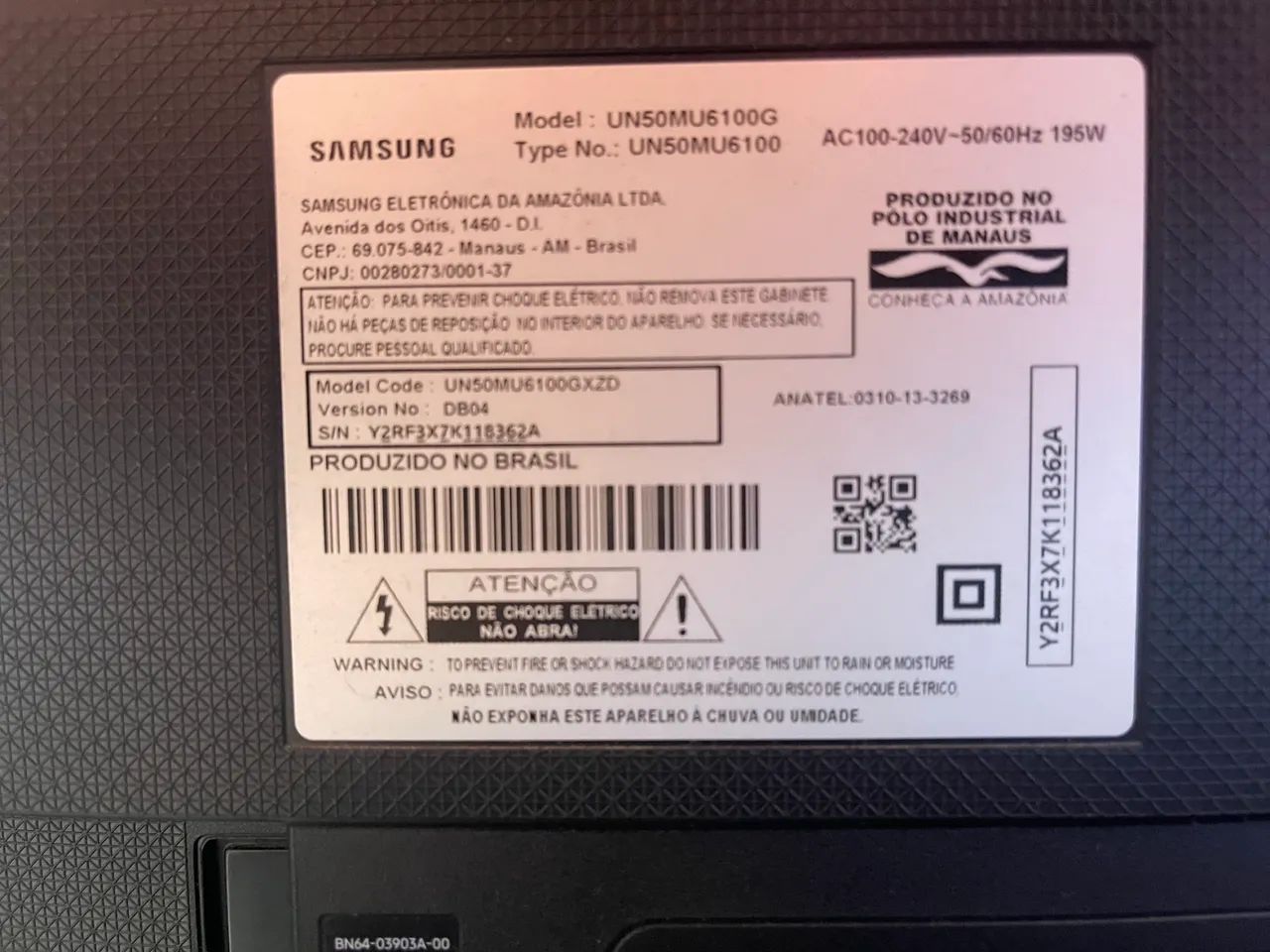 Tv Samsung 50 ( Não funciona) - Foto 2
