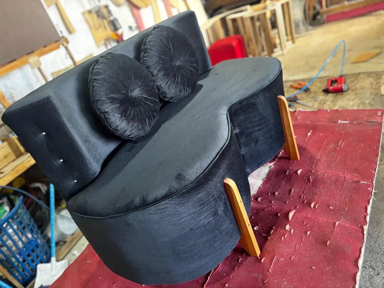 Sofá orgânico com poltrona  - Foto 3