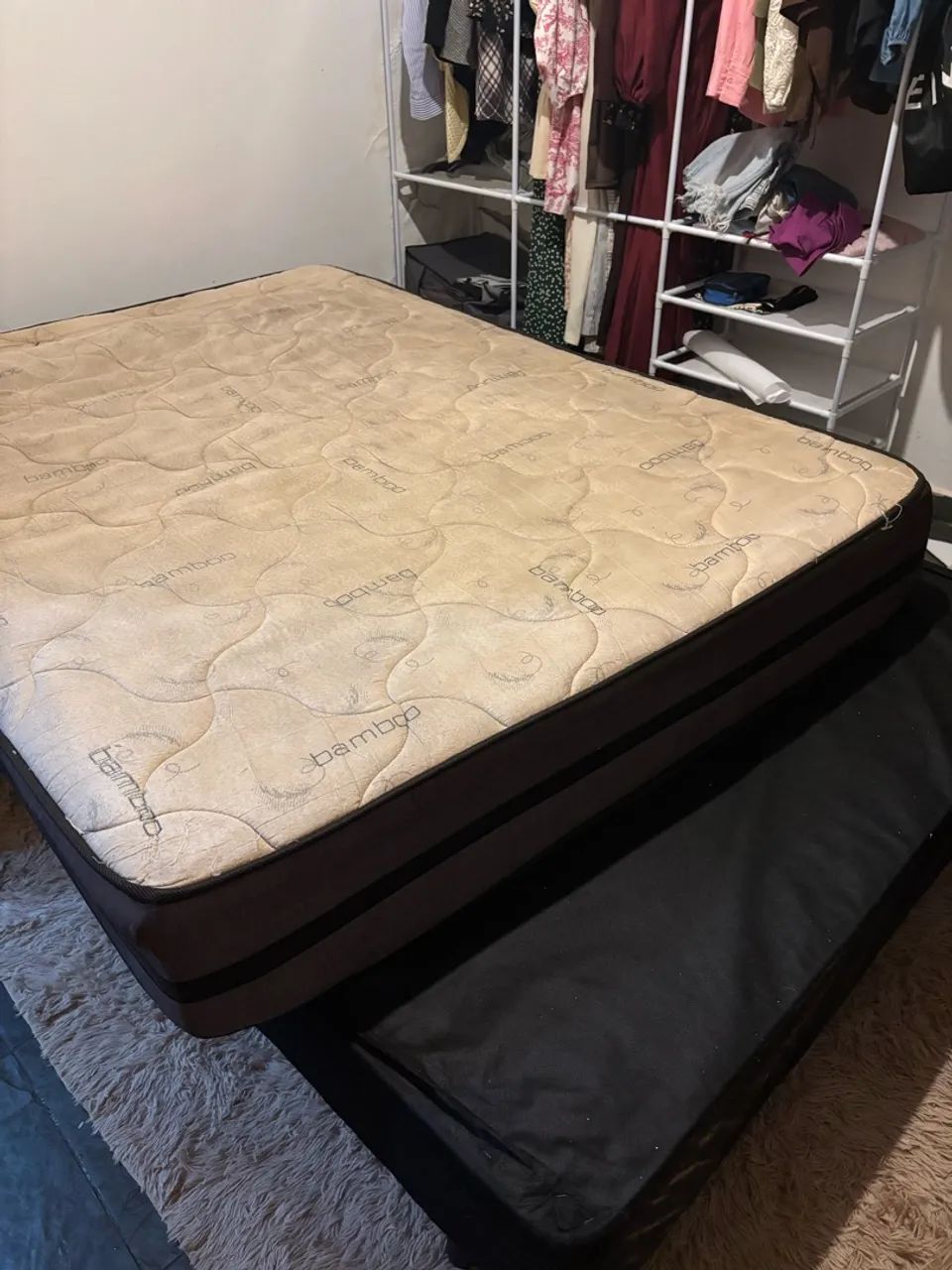 doação cama box + colchão  - Foto 4