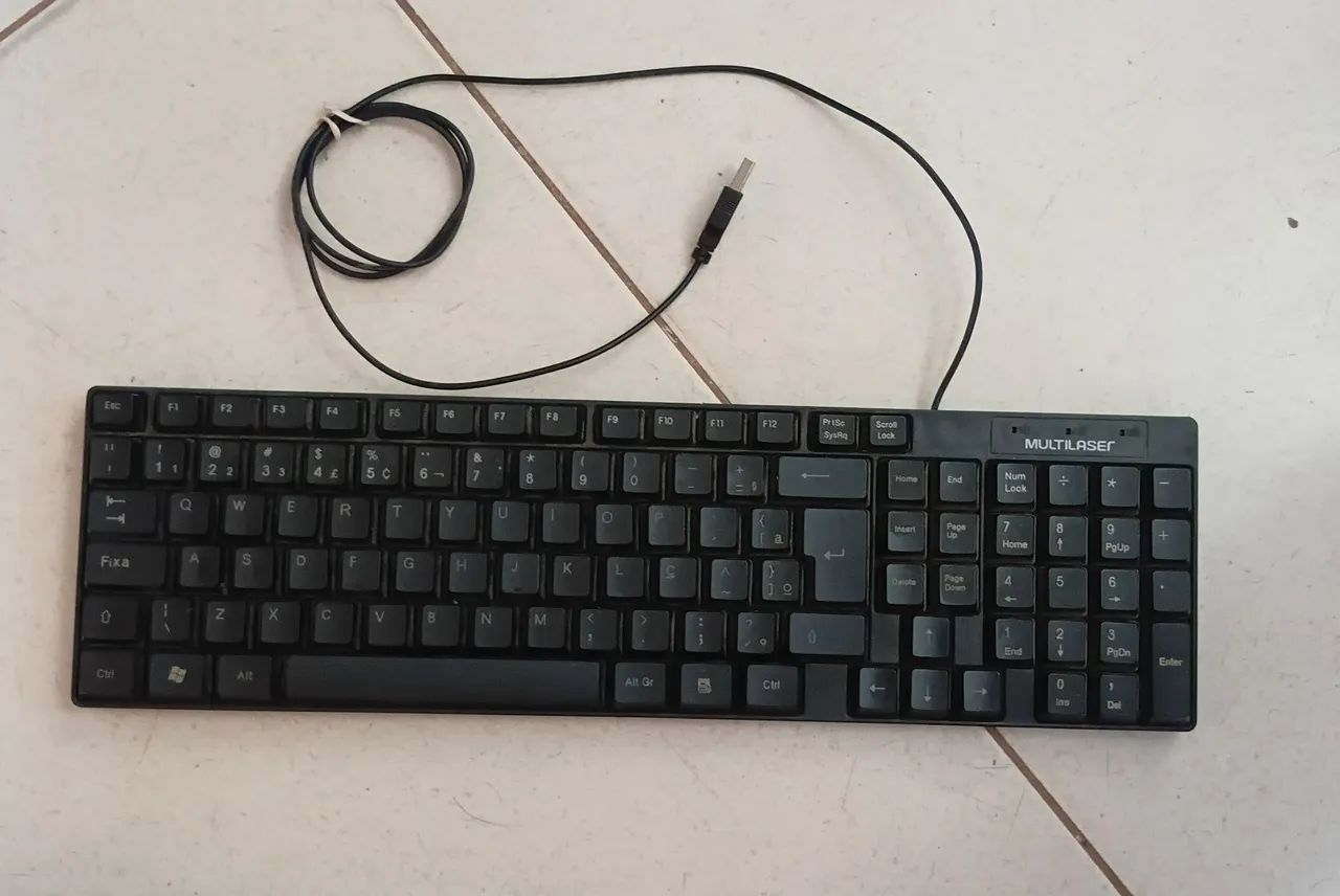 Teclado USB Multilaser Preto - Foto 4