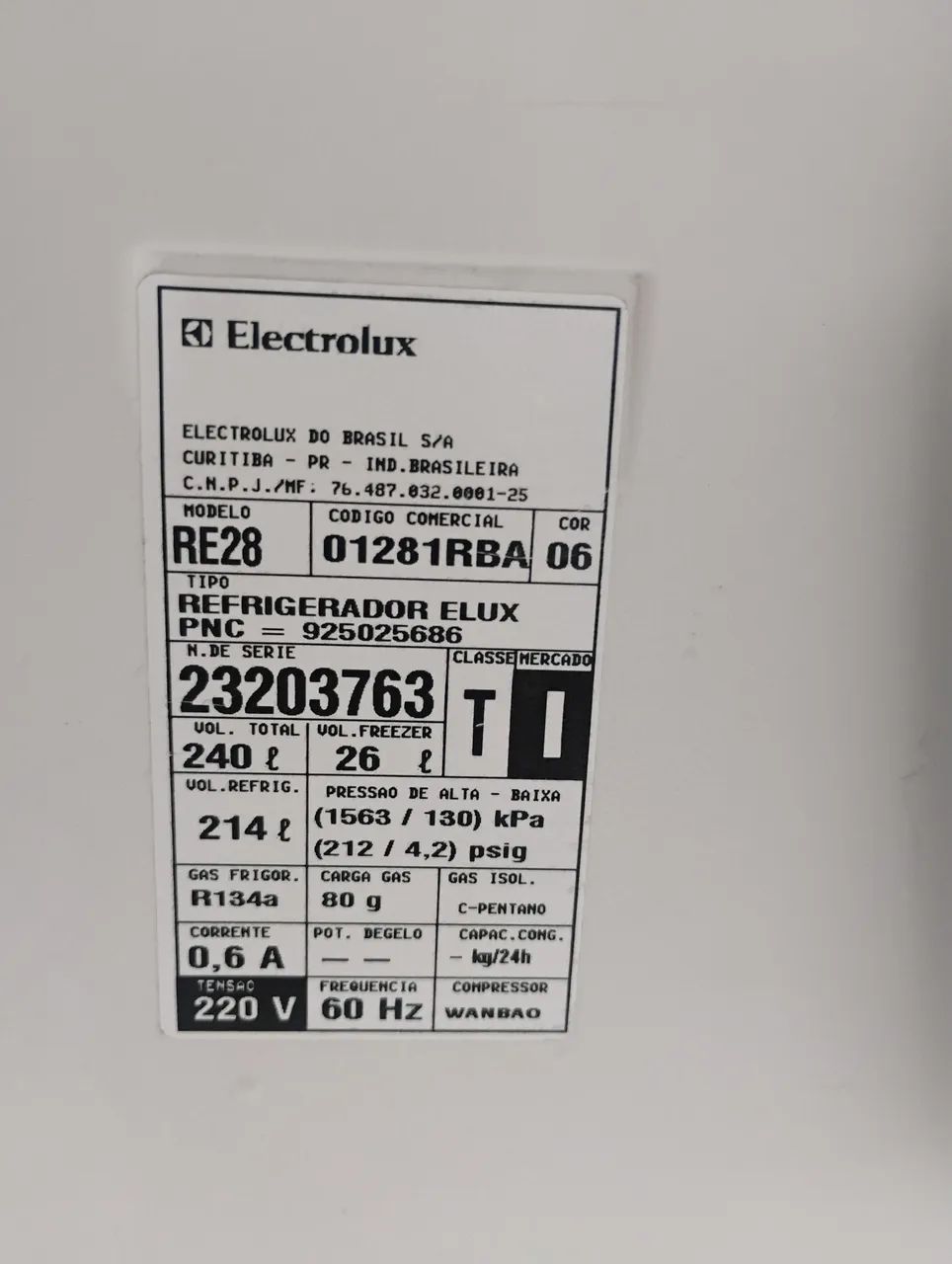 Geladeira Eletrolux 240lt zerada  - Foto 3